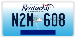N2M608  license plate in KY