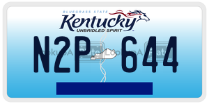 N2P644  license plate in KY