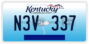 N3V337  license plate in KY