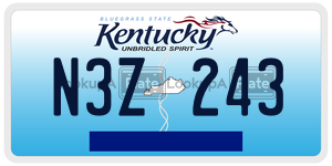 N3Z243  license plate in KY