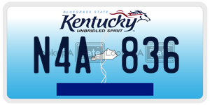 N4A836  license plate in KY