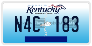 N4C183  license plate in KY