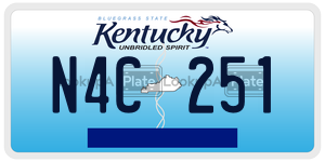 N4C251  license plate in KY