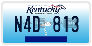 N4D813  license plate in KY