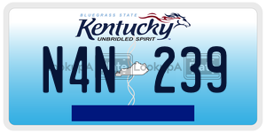 N4N239 license plate in Kentucky