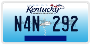 N4N292 license plate in Kentucky