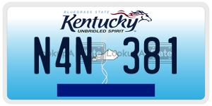 N4N381  license plate in KY