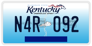 N4R092  license plate in KY