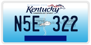N5E322 license plate in Kentucky