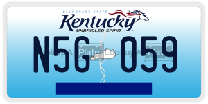 N5G059  license plate in KY