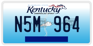 N5M964  license plate in KY