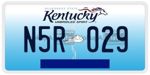 N5R029  license plate in KY