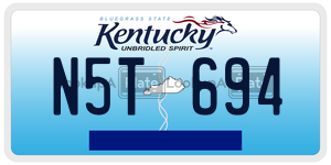 N5T694 license plate in Kentucky