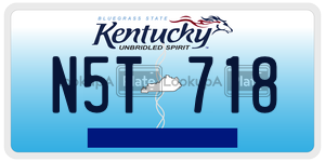 N5T718  license plate in KY