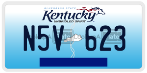 N5V623 license plate in Kentucky