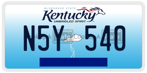 N5Y540  license plate in KY