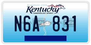 N6A831  license plate in KY