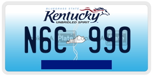 N6C990  license plate in KY