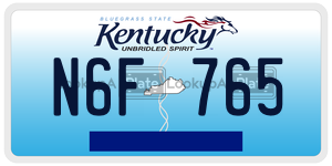 N6F765  license plate in KY