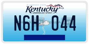N6H044  license plate in KY