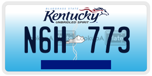 N6H773  license plate in KY