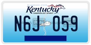 N6J059  license plate in KY