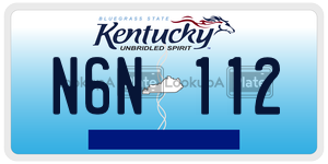 N6N112  license plate in KY