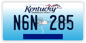 N6N285  license plate in KY