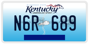 N6R689  license plate in KY