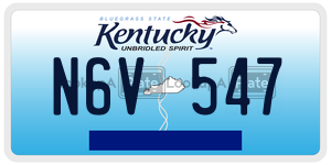 N6V547  license plate in KY