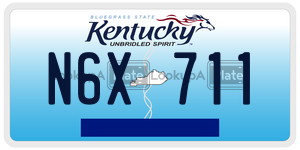 N6X711  license plate in KY
