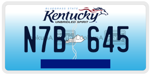 N7B645 license plate in Kentucky