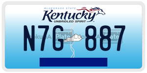 N7G887  license plate in KY