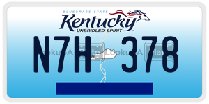N7H378 license plate in Kentucky