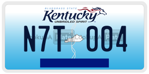 N7T004  license plate in KY