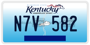 N7V582  license plate in KY