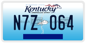N7Z064  license plate in KY