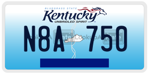 N8A750  license plate in KY