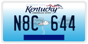 N8C644 license plate in Kentucky