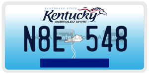 N8E548  license plate in KY