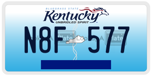 N8F577  license plate in KY