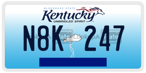 N8K247  license plate in KY