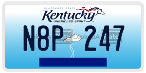 N8P247  license plate in KY