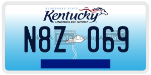 N8Z069  license plate in KY