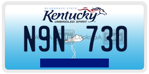 N9N730 license plate in Kentucky