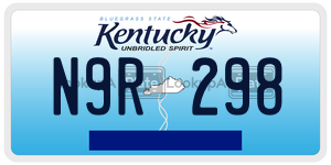 N9R298  license plate in KY