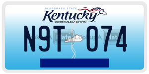 N9T074  license plate in KY