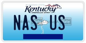 NASUS  license plate in KY