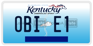 OBIE1  license plate in KY