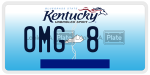 OMG8  license plate in KY